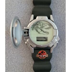 JURASSIC PARK-The Lost World Techno Time Watch Burger King Vintage 1997--Runs!!